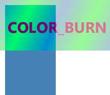 The visual effect of blending color,
gradient and text