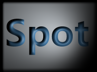 The visual effect of spot Light
on text