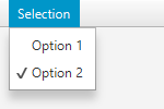 Image of the RadioMenuItem control