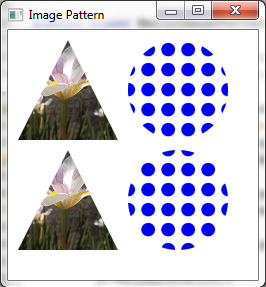 A visual rendering of the
 HelloImagePattern example