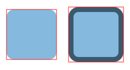 The rectangles are enclosed by their
respective bounds