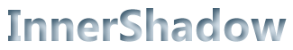 The visual effect of InnerShadow on
text